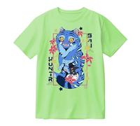 GJDNCIQ Hunter Tiger T-Shirt - Kpop Demon Hunters Graphic Tee - Unisex Streetwear Merch for Fantasy Idol Fans (Green1,L)