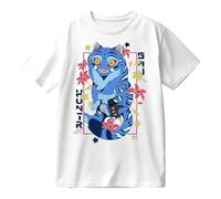 GJDNCIQ Hunter Tiger T-Shirt - Kpop Demon Hunters Graphic Tee - Unisex Streetwear Merch for Fantasy Idol Fans (White1,XL)