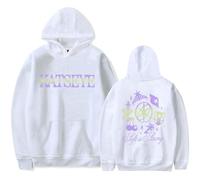 GJDNCIQ Katseye Merch Soft is Strong Hoodie Man/Woman Sweatshirts Printed Casual Clothes (White,XS)
