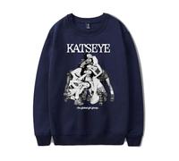 GJDNCIQ Katseye Tour 2025 Merch Crewneck Sweatshirt Man/Woman Hip Hop Hoodies Fans Sweatshirts Printed Casual Clothes (Navy,XXL)