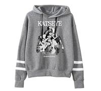 GJDNCIQ Katseye Tour Merch Hoodies Pocketless Parallel Bars Sleeve Sweatshirt Woman Man Clothes (Gray,XXS)