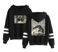 GJDNCIQ Lauren Spencer Smith THE ART OF BEING A MESS TOUR 2025 Merch Men/Women Hooded Sweet Streetwear Hooded Long Sleeve (Black,L)