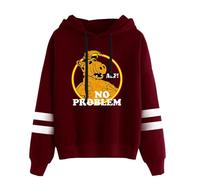 GJDNCIQ Ricky Stanicky Alf No Problem Hoodies Pocketless Parallel Bars Sleeve Sweatshirt Woman Man Clothes (Red,4XL)