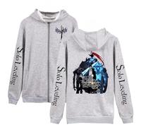 GJDNCIQ Solo Leveling 2025 Vintage 90s Hoodie Men and Women Harajuku Hip-hop Sports Outwear Spring Sweatshirt Pullover (Gray,L)