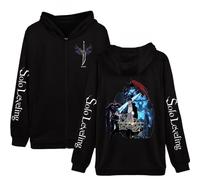 GJDNCIQ Solo Leveling 2025 Vintage 90s Hoodie Men and Women Harajuku Hip-hop Sports Outwear Spring Sweatshirt Pullover (Black',XS)