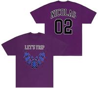 GJDNCIQ Sturniolo Triplets Merch Let's Trip T-Shirts Crewneck Short Sleeve Tee Women Men Streetwear Funny Clothes (Purple,XXS)