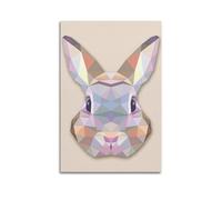 GJDYMX Cute Animal Poster Collage Rabbit Poster Decorative Painting Canvas Wall Posters And Art Picture Print Modern Family Bedroom Decor Posters 16x24inch(40x60cm)