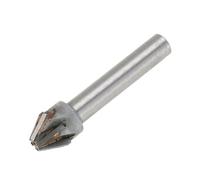 GJEXXPTST 1pcs 90 Degree Carbide Chamfer End Mill 6 Flute Countersink Drill Bits with Brazing Blade Chamfering Milling Tool Dia 16-40mm(40mm)