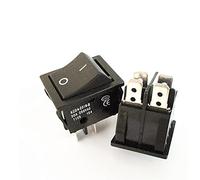 GJEXXPTST Rocker Switch KCD4 Special for Welding Machine 30A 250V high Current 22 * 29 red Copper Power 4Pin Button Electrical Accessories(1pcs 4pin Black)