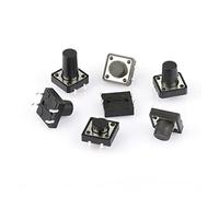 GJEXXPTST Tactile Tact Push Button 50pcs 12X12 Switch DIP 4 Pin Key Micro 4P 12 * .3MM/5MM/6MM/7MM/8MM/9MM/10MM/12MM(12x12x10mm)