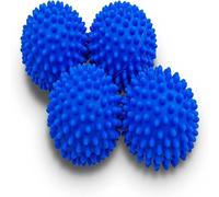 GJFWQC 4 Dryer Balls, Drum Dryer Drum can be reused, Energy-Saving and Non Melting Fabric Softener Substitute (Blue)