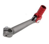 GJgfjGHK Aluminum Forged Alloy Gear Shift Lever Short Folding Lever Replacement for KAYO T4 T6 TGR 250cc IR irt Pit Bike Brake Handle Lever(Red with Gray)