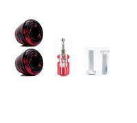 GJGHKLHL 1 Pair 82A Rubber Brake Stoppers Block ，Roller Skating Shoes Head ，Double Row Roller PU High Elasticity And Wear Resistant Brakes(BlackRed)