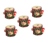 GJGHKLHL 2pcs Hamster Nest Tree Stump Playground Ceramic Hide Pet Hides Cages Ha(Ax5pcs)