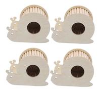 GJGHKLHL 4pcs Hamster Nest Chew Toys Hiding Woody Toy Hideout Little Critters Pet