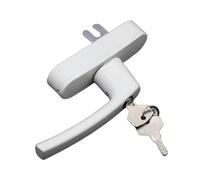 GJGHKLHL Arc Handle with Lock Internal-exteral Open Bathroom Balcony Broken Bridge Aluminum Window Inside and Outside Casement(Wit)