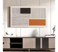 GJGHKLHL Geometric Pattern Art TV Cover,Indoor Outdoor LED LCD Wall Mounted,Waterproof And Sunscreen Display Protective(A,43in)