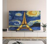 GJGHKLHL Modern Art Indoor TV Dust Proof Cover Computer Screen Protector For LCD LED Antiskid Television For Desktop Wall-mounted Tvs,32-70In,Color:A(C,47in(116x67cm))