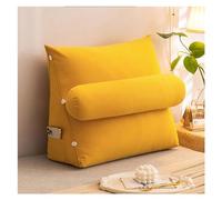 GJGHKLHL Premium Velvet | Bean Bag Bed Seat Relax Pillow | Great For Back Arm Rest Lumbar Support | Comfy Lightweight And Durable Beanbag Ergonomic Backrest For(Turmeric,45 x 50 x 22 CM)