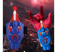 GJGHKLHL spider shooter， Spider Web Shooters for Kids 9.8ft Real Rope Launcher Can Pick up Small Objects,Built-in USB Electric Motor, for Cosplay(Blue)