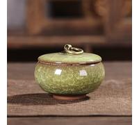 GJGHKLHL sugar pot， Ceramic Tea Canisters Coffee Storage Jars Sugar Bowl Spices Condiment Pots Container with Sealed Lid Chinese Style for Home Kitchen,A(B)