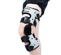 GJGSW Osteoarthritis Unloader Knee Brace, Adjustable Hinged for Medial or Lateral Decompression, Left and Right Leg Support for Bone-on-Bone Pain Relief(Left side)