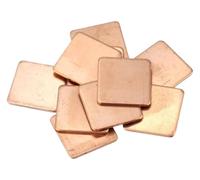 GJHGNFRDK Copper Shim Heatsink Thermal Pad, 5 Pcs Copper Heatsink Sheets 15x15mm 0.3-2.0mm(0.4mm)