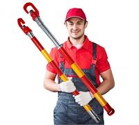 GJHGNFRDK Heavy Duty Emergency Breakdown Tow Bar, Removable Tow Bar For Car Truck RV Trailer Hitch 3-50 Tons Red And Yellow(Load 6 ton)