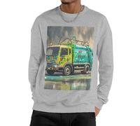 GJHKSSVB I Love Garbage Trucks Men'S Sweatshirt Casual Long Sleeve Pullover Black Fall Winter Warm Sweatshirts Fashion Pullovers, Gray, Medium-4X-Large
