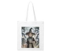 GJHKSSVB Magic Witch Witchcraft Bohemian Drawing Canvas Tote Bag For Women Aesthetic Reusable Grocery Shopping Bag Large Shoulder Bags For Shopping Work Travel