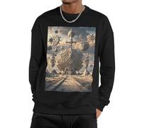 GJHKSSVB Mayan Calendar End Of The World Men'S Sweatshirt Casual Long Sleeve Pullover Black Fall Winter Warm Sweatshirts Fashion Pullovers, Black, XX-Large-4X-Large