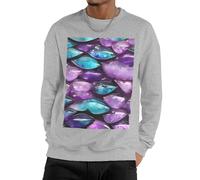 GJHKSSVB Mermaid Pastel Pink Purple Aqua Men'S Sweatshirt Casual Long Sleeve Pullover Black Fall Winter Warm Sweatshirts Fashion Pullovers, Gray, Medium-4X-Large