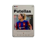 GJHTQLP Alexia Putellas (2) Retro Poster Metal Tin Sign Chic Art Retro Iron Painting Bar People Cave Cafe Family Garage Poster Wall Decoration 8x12inch(20x30cm)