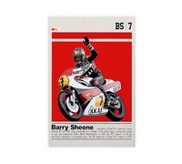 GJHTQLP Barry Sheene Canvas Poster Wall Art Decor Print Picture Paintings for Living Room Bedroom Decoration 12x18inch(30x45cm)