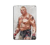 GJHTQLP Brock Lesnar Retro Poster Metal Tin Sign Chic Art Retro Iron Painting Bar People Cave Cafe Family Garage Poster Wall Decoration 8x12inch(20x30cm)
