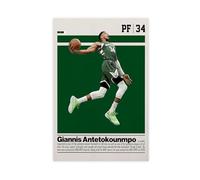 GJHTQLP Giannis Antetokounmpo Canvas Poster Bedroom Decor 12x18inch(30x45cm)