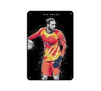 GJHTQLP Jan Oblak 1 Retro Poster Metal Tin Sign Chic Art Retro Iron Painting Bar People Cave Cafe Family Garage Poster Wall Decoration 8x12inch(20x30cm)