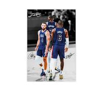 GJHTQLP Lebron James,Steph Curry, Kevin Durant Canvas Poster Bedroom Decor Landscape Office Room Decor Gift 20x30inch(50x75cm)