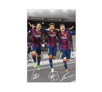 GJHTQLP Lionel Messi Neymar Suarez Canvas Poster Wall Art Decor Print Picture Paintings for Living Room Bedroom Decoration 20x30inch(50x75cm)