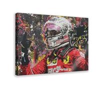 GJHTQLP Sebastian Vettel 1 Canvas Poster Wall Art Decor Print Picture Paintings for Living Room Bedroom Decoration 12x18inch(30x45cm)