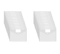 GJIE Clear Plastic Wallets A4 Plastic Folders 24 Pack, Punched Pockets A4 Polly Pockets Stationery, Document Files Popper Wallet for Ring Binder Folders, Lever Arch Files (Transparent)