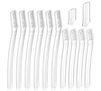 Gjinxi 10pcs Dermaplane Razor for Women Face, Professional Eyebrow Dermaplaning Blade Tool Trimmer Shaver for Peach Fuzz Removal Eyebrow Shaping Smooth Skin Gentle Exfoliation Flawless Makeup Prep