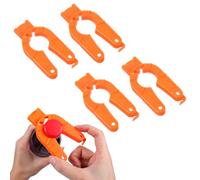 Gjinxi 4 Pack Plastic Bottle Cap Opener, Water Bottle Opener Soda Can Openers, 3 in 1 Multi-Purpose Water Bottles Pull Tab Openers for Arthritic Hands, Seniors