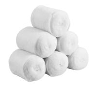 Gjinxi 6 Rolls Cast Padding, Individual Pack Soft Cotton Undercast Padding Wrap Bandage Cast Use with Plaster Cloth Gauze for Halloween Wrap Art Body Casts Mask Making Craft (6, 3 inches x 8.85 ft)