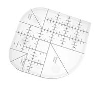 Gjinxi Acrylic Curved Corner Cutter Ruler - Creative Grids Quilt Ruler for Patchwork and DIY Sewing - Multifunctional Template Tool