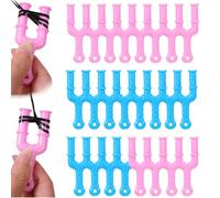 Gjinxi Acrylic Y Slingshot Loom Rubber Bands for Bracelets 24PCS Handed Loom Hook Rubber Band Clips for Knitting Bands Jewelry Connector Craft Making Clasp Weaving Accessory for Necklace Bracelet