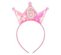 Gjinxi Birthday Decorations for Girl, Glitter Girl Headband Princess Crowns for Little Girls, 6th Birthday Girls Outfit, 6 Year Old Birthday Crown Head Band Gifts(6th Headband)