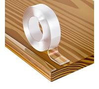 Gjinxi Clear Edge Protector Strip Pre-Tape Self Adhesive Baby Proofing Edge Wrap Cover Tape Transparent Corner Guard Protectors Safety Table Corners Guards for Furniture Cabinet Edges, 20mmx2M(6.6ft)