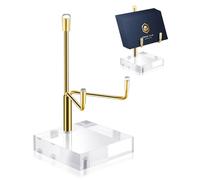 Gjinxi Crystal Display Stand 1 PC Small Stand Plate Holder for Displaying Acrylic Art Rock Display Stands Decorative Stands Holder Easel Tabletop Mini Wand Frame Decorative Ornament