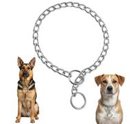 Gjinxi Dog Chain Collar Metal Pet Outdoor Training Choke Chain Adjustable Stainless Slip Link Puppy Dog Choker Collar Weather Proof Heavy Duty Necklace for Small Medium Large Big XL Breed Pet Dogs